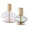 Cinfes Kerzenhalter Set von 2 Glas.