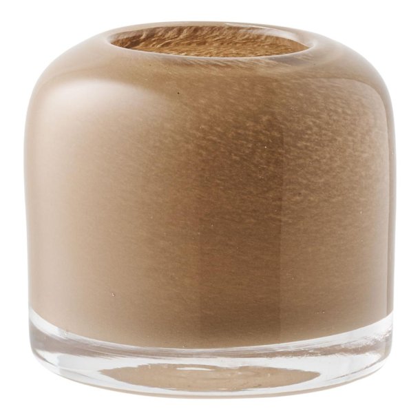 Yrsa świecznik 8 cm brązowy.