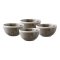 Elva miska zestaw z 4 szarymi.