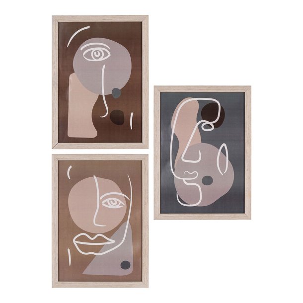 Madison Rahmenset Set von 3 Natur.