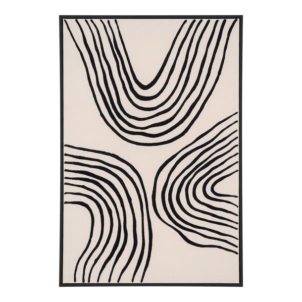 Lipari impression sur toile No.2 60x90 cm noir, beige.