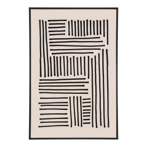 Lipari Druk na płótnie No.1 100x140 cm czarny, beżowy.