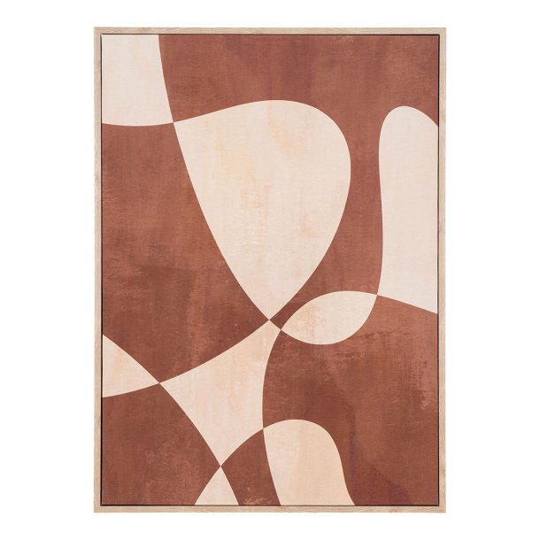 Cape Town NO 1 Leinwanddruck mit Rahmen 50x70cm braun, beige.