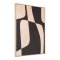 Cape Town NO 3 lerretsprint med ramme 50x70 cm brun, beige.