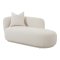 Mykonos Sofa , Daybed mit Kissen natur.