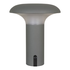 Ramsey Lampa zewnętrzna LED ładowalna szara, matowa.