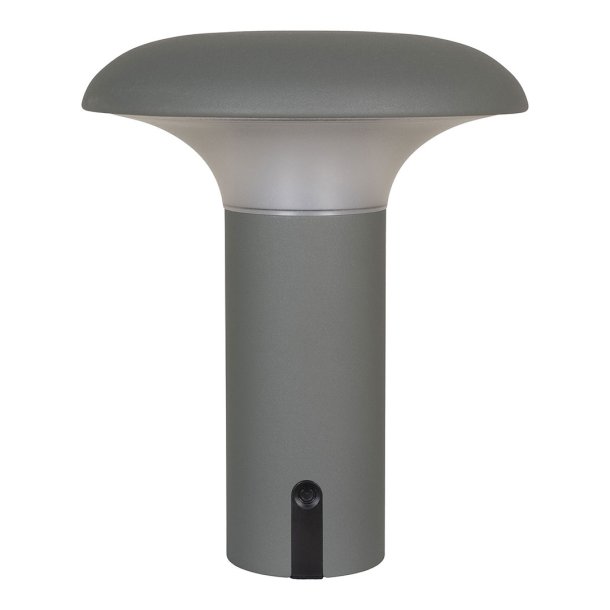 Ramsey utendrs lampe LED oppladbar gr, matt.