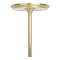 Lyneham Tischlampe LED wiederaufladbar Messing Dekor.