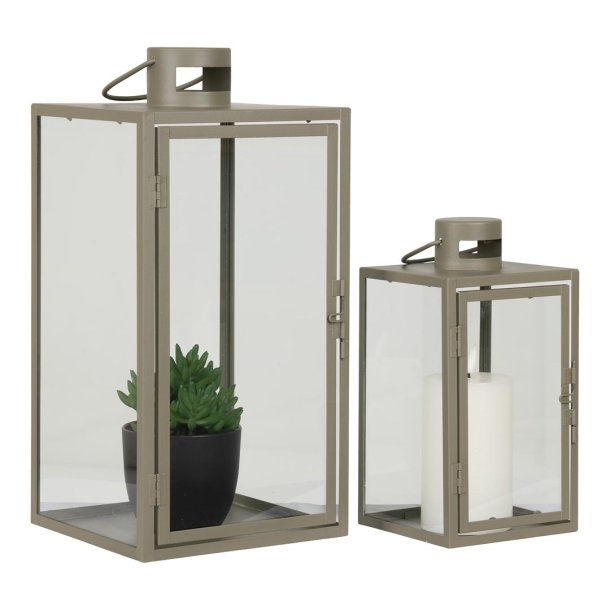 Corfu lampe lanterne st med 2 grn.