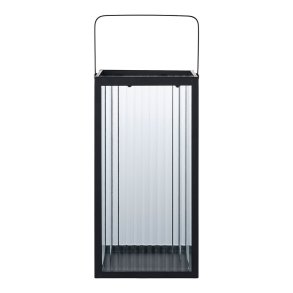 Almonte Lampa latarnia czarna, przezroczysta.