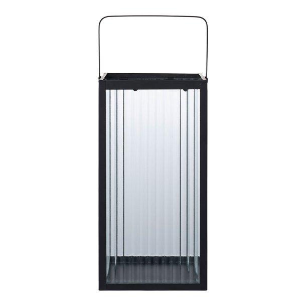 Almonte Lampa latarnia czarna, przezroczysta.