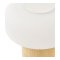 Signe lampe de table rechargeable naturelle, blanche.