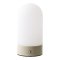 Rosa lampe de table rechargeable beige, blanche.