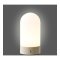 Rosa lampe de table rechargeable beige, blanche.