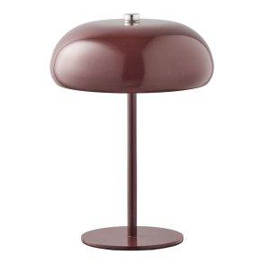 Anja lampe de table rechargeable bordeaux.