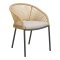 Noomi chaise de jardin avec coussin beige, sable.