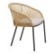 Noomi chaise de jardin avec coussin beige, sable.