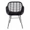 Trish Sessel mit Kissen, Rattan schwarz.