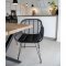 Trish Sessel mit Kissen, Rattan schwarz.