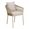 Selina chaise de jardin avec coussin sable.