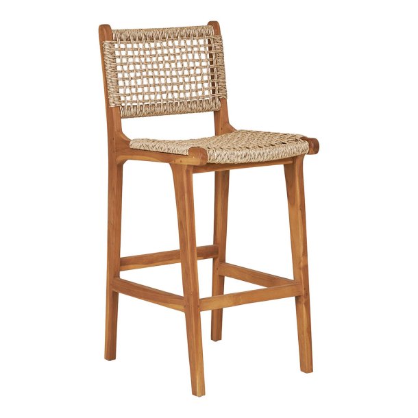 Derby counterstol teak, polyrattan.