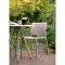 Kaja chaise de jardin empilable taupe.