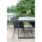 Denver Gartentisch 210 x 100 cm grau, schwarz.