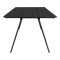 Toronto Gartentisch 100x220cm Nonwood schwarz.