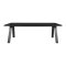 Toronto Gartentisch 100x220cm Nonwood schwarz.