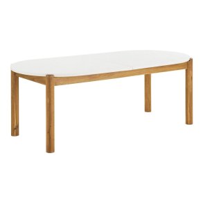 Tirsa table de jardin 95x210cm naturel, blanc.