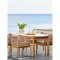 Tirsa table de jardin 95x210cm naturel, blanc.