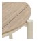 Bella table de jardin �90cm sable, naturel.