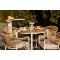 Bella table de jardin �90cm sable, naturel.