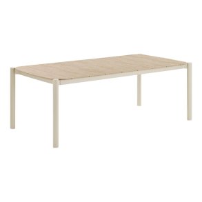Bella table de jardin 100x200cm sable, naturel.