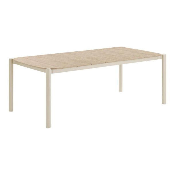 Bella table de jardin 100x200cm sable, naturel.