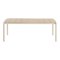 Bella table de jardin 100x200cm sable, naturel.