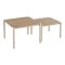Bella ensemble lounge avec coussins canap�, 2 fauteuils, 2 tables sable, naturel.