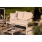 Bella ensemble lounge avec coussins canap�, 2 fauteuils, 2 tables sable, naturel.