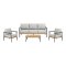 Camilla lounges�t inkl. hynder sofa, 2 stole, 1 bord gr�beige.