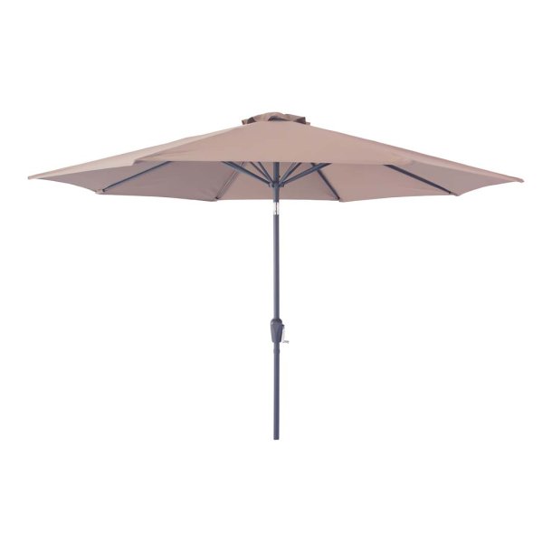 Houston parasol 300cm med tiltfunktion, hejs sandfarvet.