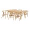 Oline ensemble pour salle � manger table � manger 6 chaises naturelles.
