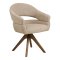Isa Essgruppe Esstisch 4 St�hle wei�, dunkelbraun, braun.
