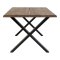 Toulon matgrupp matbord 95x140cm natur och 4 Stockholm stol brun.