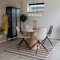 Bolton Essgruppe Esstisch 90x160cm natur und 4 Monaco Stuhl sandfarben.
