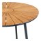 Cleveland Gartentisch 130cm Teak,schwarz.
