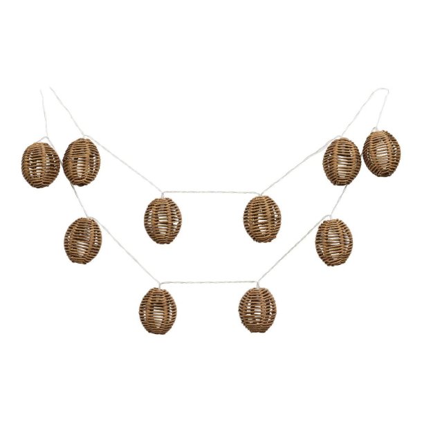 Carla łańcuch świetlny do użytku zewnętrznego natura, czarny.