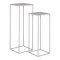Beja Blumenstand Satz von 2 Stk. grau.