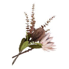 Protea Buket Sztuczne kwiaty H65 cm bordowe.