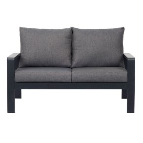 Lis hagesofa 2 pers. med puter svart, gr.