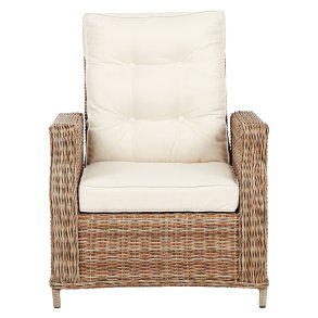 Gram Gartenstuhl Polyrattan mit Kissen natur.